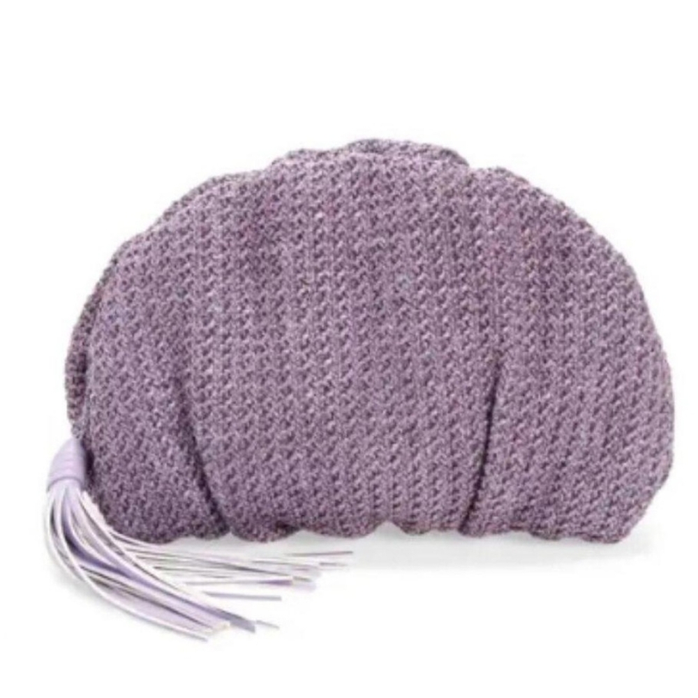 Rebecca Minkoff Lavender Gray Woven Clutch Bag Light Witseria